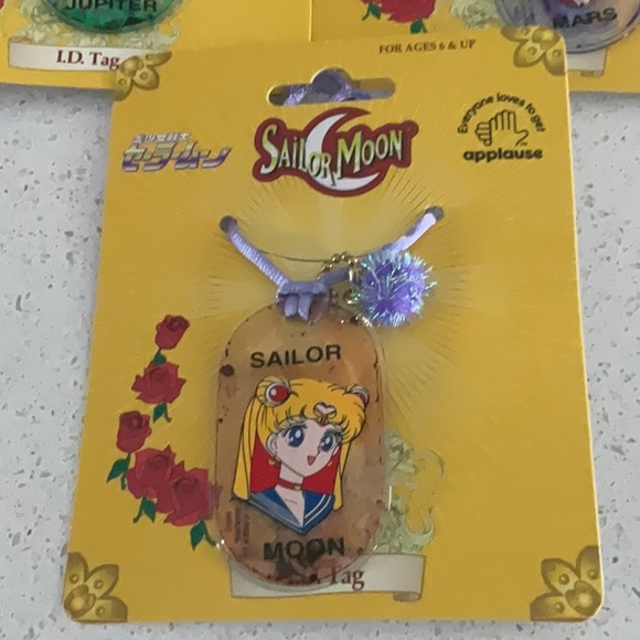 Sailor Moon,Mars and Jupiter I.D. Tags vintage 2000 - Picture 2 of 7